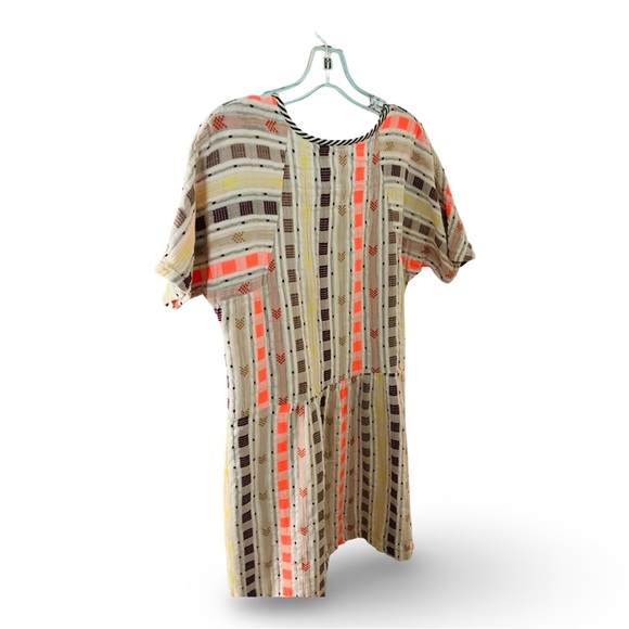 Ace & Jig Multicolor 100% Cotton Striped Dress w/pockets - Picture 2 of 4